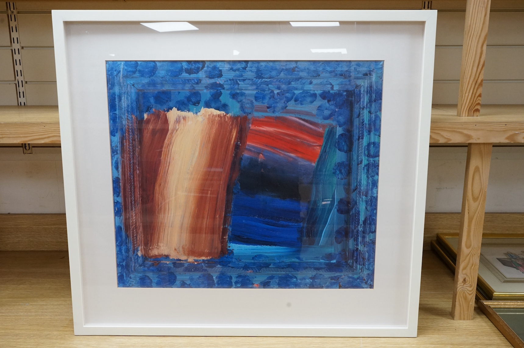 After Howard Hodgkin (1932-2017), abstract colour lithograph, ‘Moonlight’, unsigned, 48 x 56cm. Condition - good